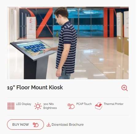19” Floor Mount Kiosk