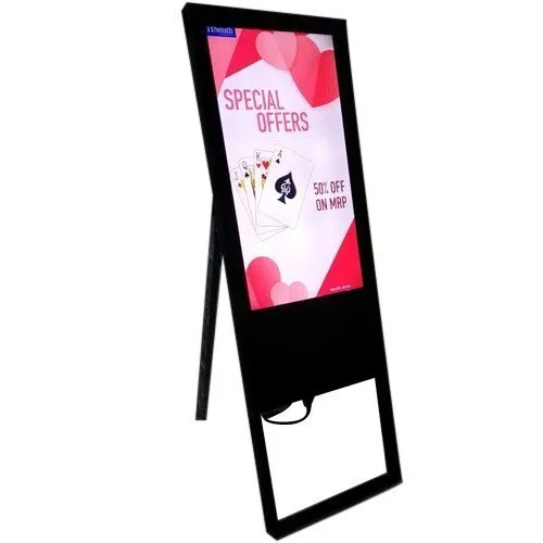 Tilted Standee Digital Advertising Display For Retail, Hospital, Hotel & Mall