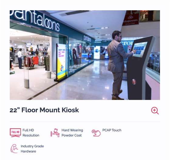 22” Floor Mount Kiosk